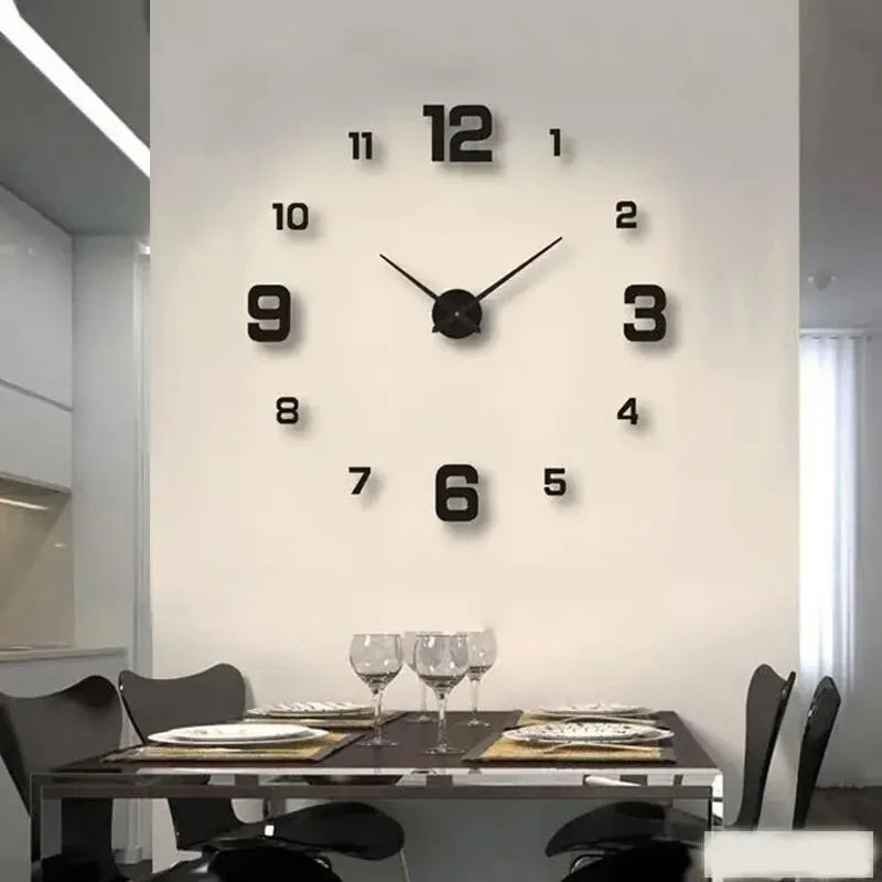 Minimalist DIY Wall Clock – Aesthetic Frameless Decor for Modern Spaces