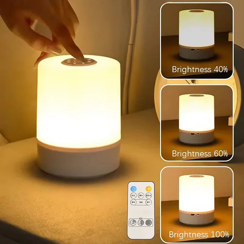Dimmable LED Bedside Night Light – Soft Glow Lamp for Bedroom & Desk