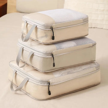 3-Piece Compression Travel Storage Cube Set