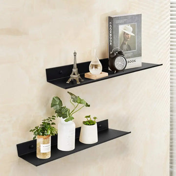 Modern Aluminum Floating Wall Shelf