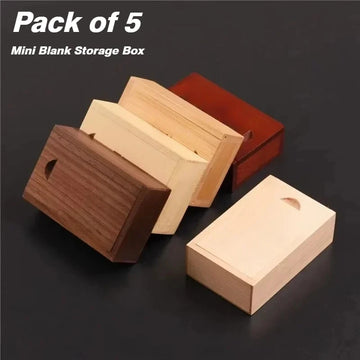 Solid Wood Sliding Lid Jewelry Box