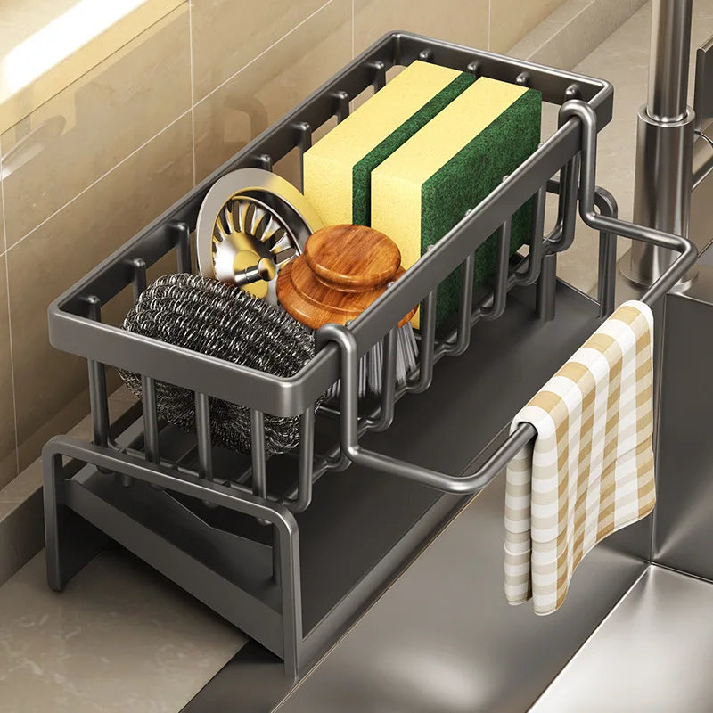 Minimal Sink Organizer Rack – Clean & Aesthetic Kitchen Storage