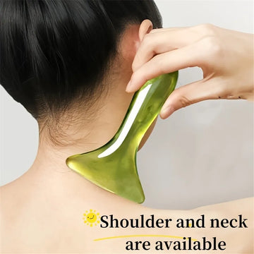 Gua Sha Facial Tool – Face Lifting Massage Stone for Lymphatic Drainage, Jawline Sculpting & Skin Glow