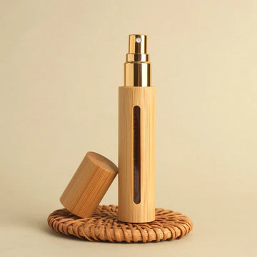 Portable Wooden Perfume Atomizer – 5/10ML Refillable Travel Spray Bottle Luxury Mini Fragrance Container
