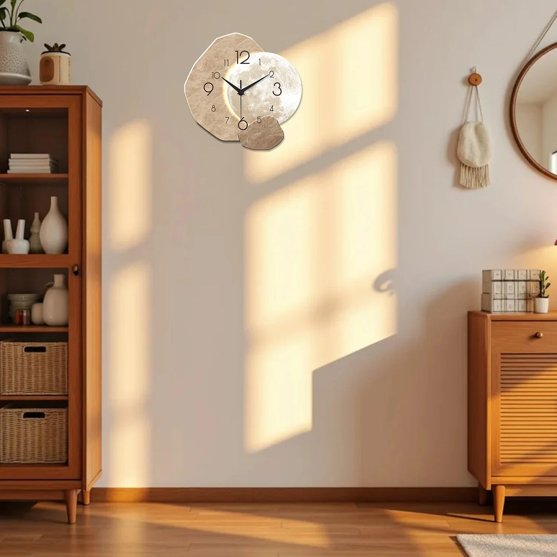 Modern Silent Wooden Wall Clock