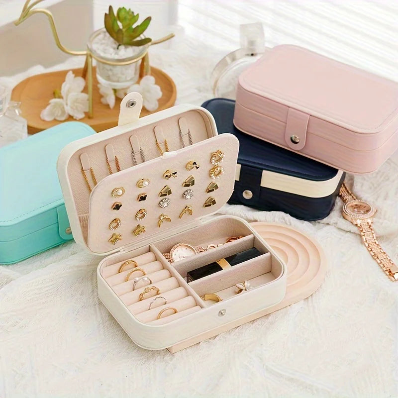 Travel Jewelry Organizer – Compact Storage Case for Rings, Necklaces & Earrings