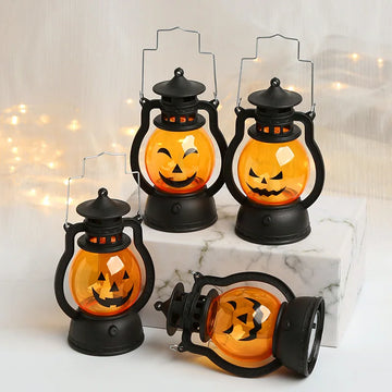 LED hanging Halloween pumpkin and ghost lantern designs