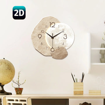 Modern Silent Wooden Wall Clock
