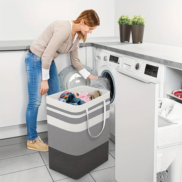 75L Foldable Laundry Basket – Large Capacity Clothes Organizer with Handles