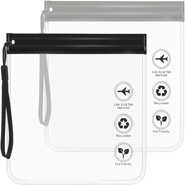 Clear Travel Toiletry Bag Set