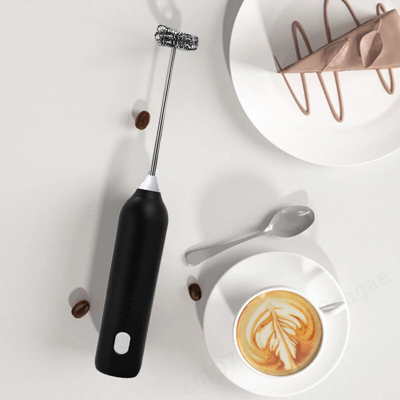 Rechargeable Electric Milk Frother & Matcha Whisk