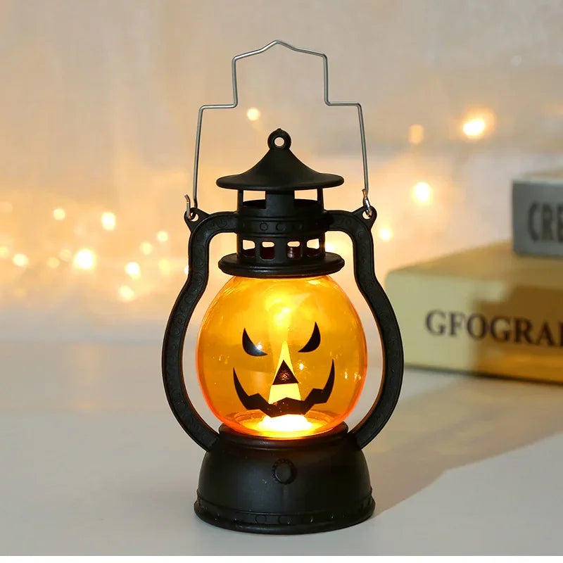 Halloween lantern seasonal home decor detail