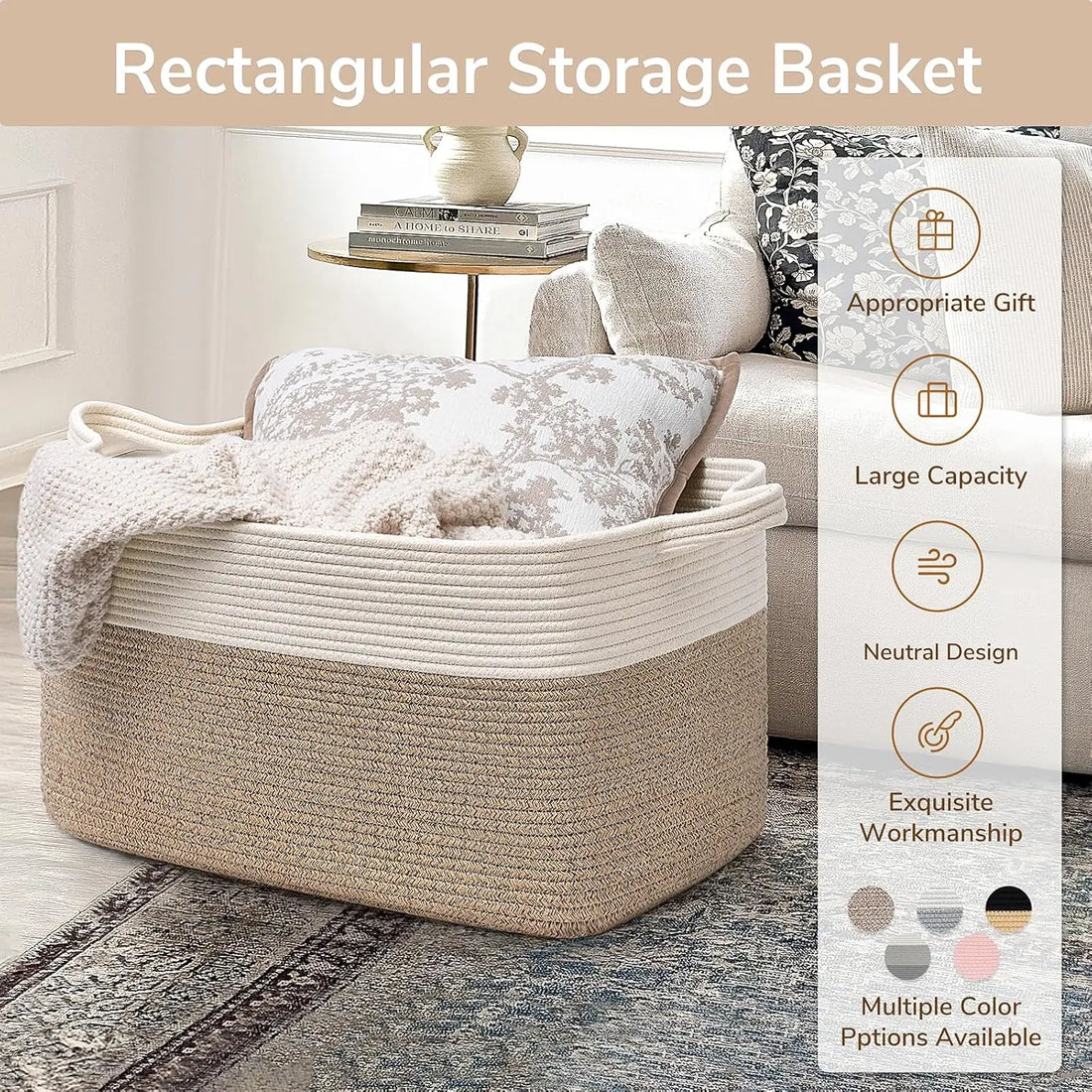 Cotton Rope Laundry Basket