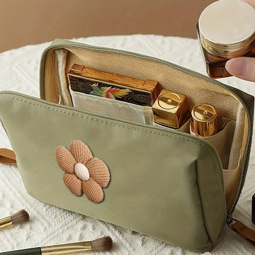 Floral Makeup Bag – Lightweight Cosmetic Pouch, Portable Travel Organizer for Women