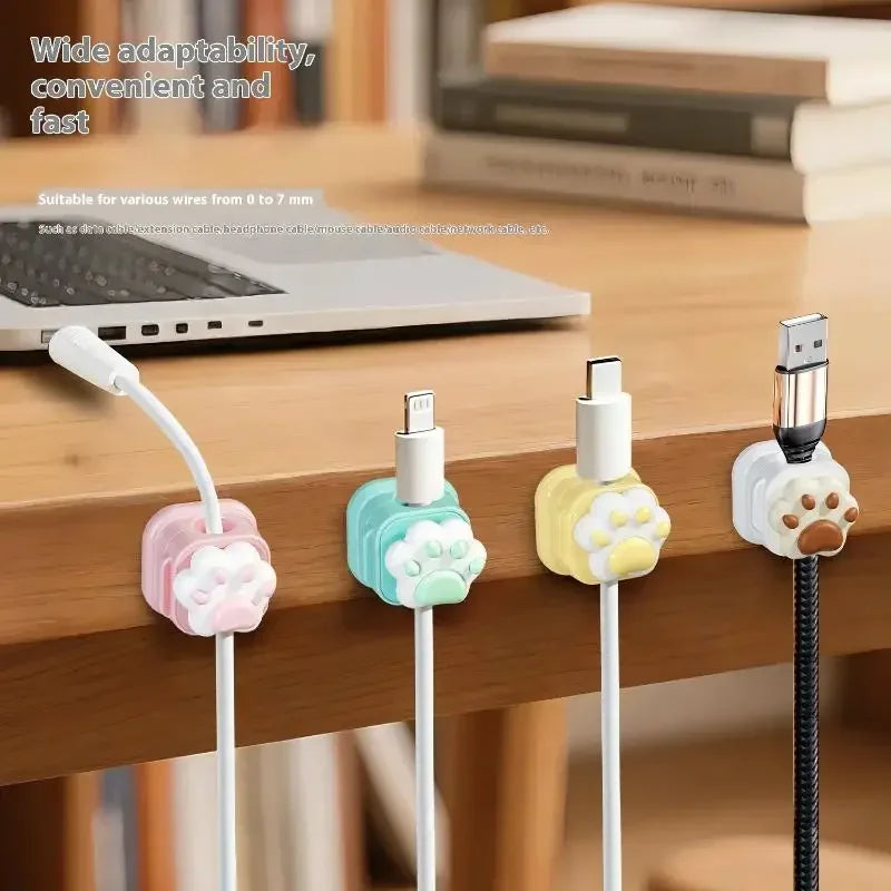 Cable Organizer Clips – Desk Wire Holder for Clean & Tidy Workspace