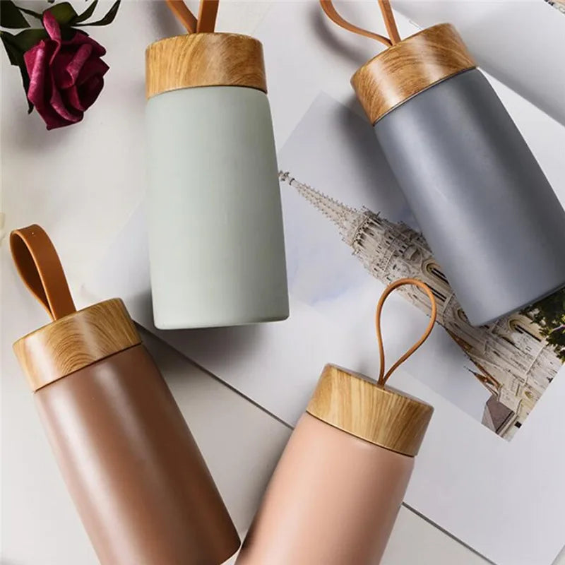 304 Stainless Steel Insulated Coffee Mug – Vacuum Thermos Flask Mini Water Bottle for Hot & Cold Drinks