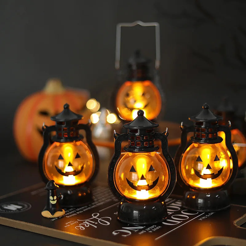 LED hanging Halloween pumpkin and ghost lantern designs